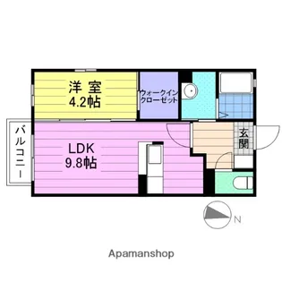 カーサ・クレールⅢ【1階】の間取り