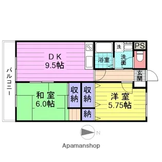 クリスタルテラス【103号室】の間取り