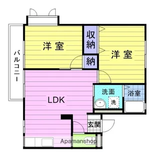 宮城県仙台市宮城野区高砂2丁目【アパート】の間取り