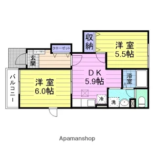 ベルウッド【1階】の間取り