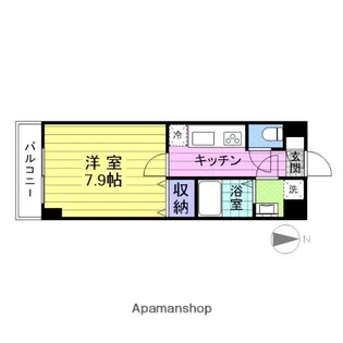 アミーゴタック【308号室】の間取り