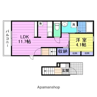 サンライトヒルズⅢ【2階】の間取り