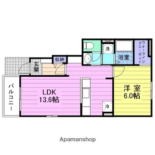 ダンデライオン 四番館【1階】の間取り