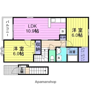 ダンデライオン 四番館【2階】の間取り