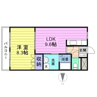 グランクリュ (GRAND CRU)【2階】の間取り