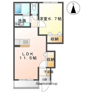 ライブリー【1階】の間取り