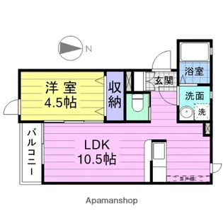 ラ・グラシューズ【1階】の間取り