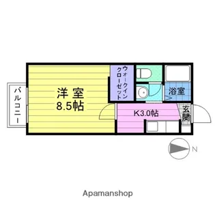 KALMIA PALACE C【1階】の間取り