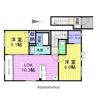 アップヒルズ・希Ⅱ【2階】の間取り