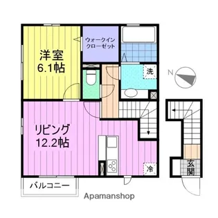 グランディール留ヶ谷【2階】の間取り