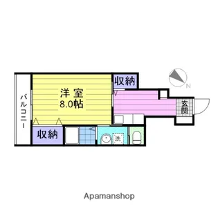 シンフォニー大場【1階】の間取り