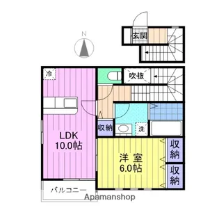 GRANDE神谷沢壱番館【2階】の間取り