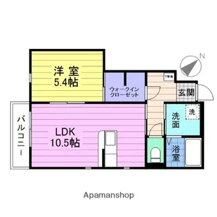 フルール【1階】の間取り