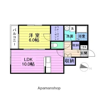アネックスカノエB【1階】の間取り