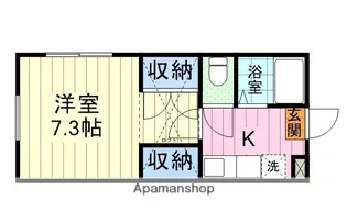 ベルトピア仙台19【203号室】の間取り