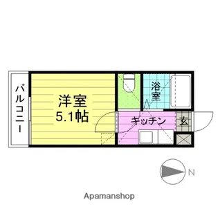 ゼロハイツ【201号室】の間取り