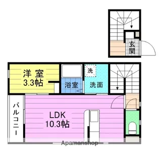 ポート・アラモード【2階】の間取り
