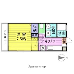 アーバニティ・サカエ【101号室】の間取り