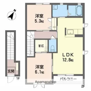 アシストアーバンTAーKU【2階】の間取り