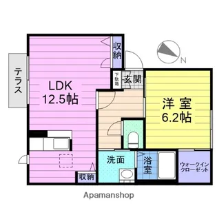メゾン・ド・オクラホマⅠ【1階】の間取り
