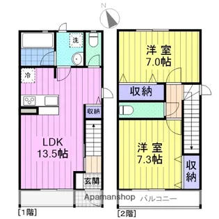 LUXCESS【103号室】の間取り