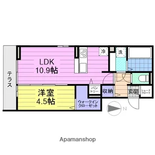 トータス【1階】の間取り
