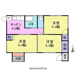 宮城県多賀城市新田字北【一戸建】の間取り