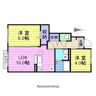 モンターニュ K【1階】の間取り