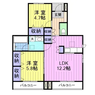 APTサン・シルフⅠ【1階】の間取り