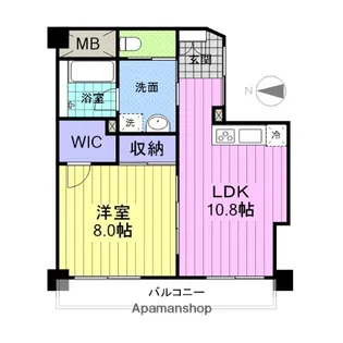 アイ・フローラル中野【4階】の間取り