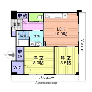 アイ・フローラル中野【2階】の間取り