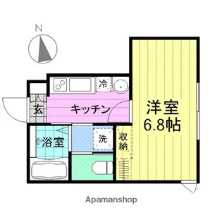 みやがた【104号室】の間取り