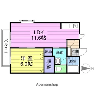 ガーデンコート【1階】の間取り