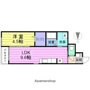 S.CREST【1階】の間取り