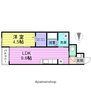 S.CREST【1階】の間取り