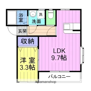 エスポワール【201号室】の間取り