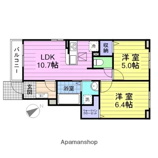 アールポート E【1階】の間取り