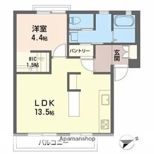 ヴァン・ヴェール【2階】の間取り