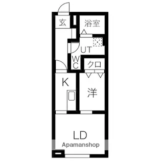 メリディアン川平伍番館【1階】の間取り