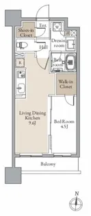 レジディア仙台北四番丁プレイス【13階】の間取り