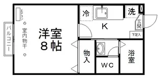 ABITATO台原【2階】の間取り