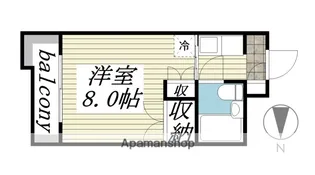 メゾン・ド・エルヴェ【202号室】の間取り