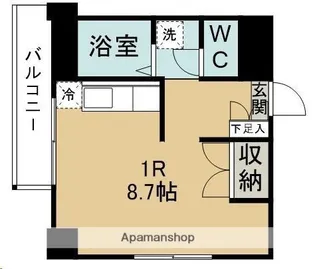ベルコリーヌ小田原【304号室】の間取り