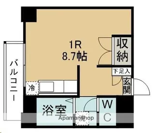 ベルコリーヌ小田原【602号室】の間取り