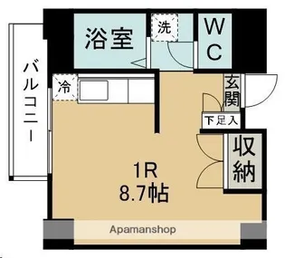 ベルコリーヌ小田原【406号室】の間取り