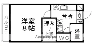 ティエラユースA棟【107号室】の間取り