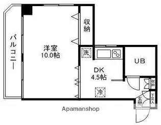 チサンマンション第3仙台【811号室】の間取り