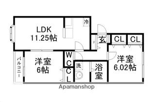リーベンデール【1階】の間取り