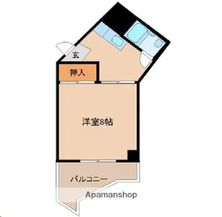 六丁の目マンション【2階】の間取り