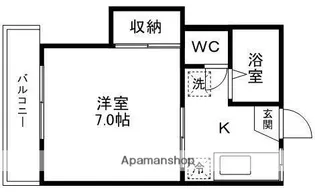 ハイツ松が丘A【2階】の間取り